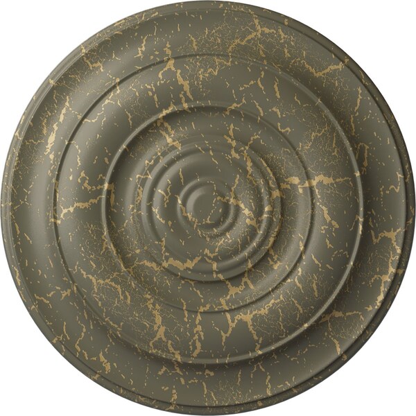Ekena Millwork Niobe Ceiling Medallion (Fits Canopies up to 8 5/8"), 18"OD x 1 1/2"P, Witch Hazel Crackle CM18NIWHC - main